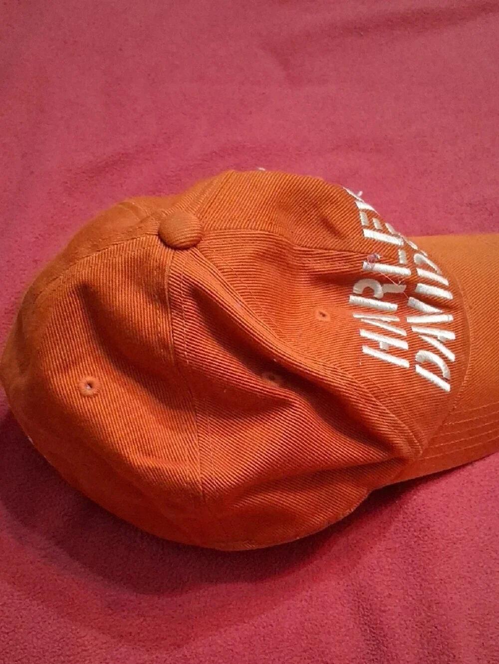 Harley-Davidson Kids Bright Orange Hat with White Embroidery